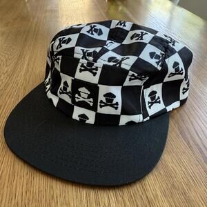 Johnny Cupcakes Five Panel Hat with Checkered Pattern NWOT